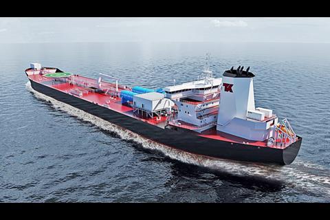 New entrant to the North Sea offshore loader fleet, Aurora Spirit is a potential game-changer (credit: Teekay).